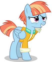 Size: 1143x1365 | Tagged: safe, artist:raindashesp, windy whistles, pegasus, pony, female, grin, mare, smiling, solo, vector