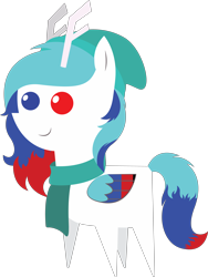 Size: 4966x6592 | Tagged: safe, artist:cosmiceclipsed, oc, oc only, oc:moonstone remedy, pony, antlers, clothes, hat, heterochromia, pointy ponies, reindeer antlers, scarf, simple background, transparent background