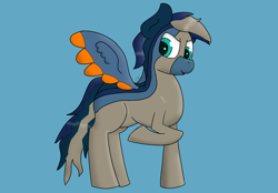 Size: 1816x1264 | Tagged: safe, artist:gamer-shy, oc, oc:wave bacer, pegasus, pony, odd colors, solo