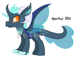 Size: 637x480 | Tagged: safe, artist:ipandacakes, oc, hybrid, base used, dragonling, interspecies offspring, offspring, parent:princess ember, parent:thorax, parents:embrax, simple background, solo, transparent background, watermark