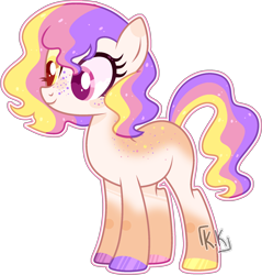 Size: 1968x2060 | Tagged: safe, artist:kurosawakuro, oc, earth pony, pony, base used, body freckles, colored hooves, female, freckles, heterochromia, mare, outline, simple background, solo, transparent background