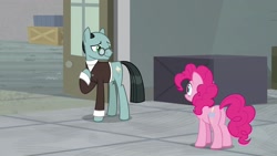 Size: 1920x1080 | Tagged: safe, screencap, pinkie pie, pony, the last laugh, sans smirk, solo