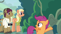 Size: 1920x1080 | Tagged: safe, screencap, mane allgood, scootaloo, snap shutter, pony, the last crusade, camera