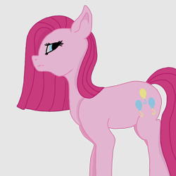 Size: 1000x1000 | Tagged: safe, alternate version, artist:rainbow dash is best pony, pinkie pie, earth pony, pony, female, mare, pinkamena diane pie, simple background, solo, transparent background