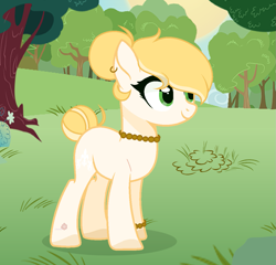 Size: 1145x1099 | Tagged: safe, artist:themisslittledevil, oc, oc:anastasia, earth pony, pony, base used, female, jewelry, mare, necklace, solo