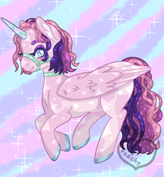 Size: 800x865 | Tagged: safe, artist:peachy-pea, oc, alicorn, pony, solo, vintage mlp