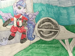 Size: 2048x1537 | Tagged: safe, oc, oc:pony adean, alicorn, crossover, fighter pilot, ponysona, self insert, star wars, x wing