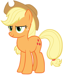 Size: 6058x7205 | Tagged: safe, artist:andoanimalia, derpibooru import, applejack, earth pony, pony, honest apple, absurd resolution, cowboy hat, cutie mark, determined, female, freckles, hat, mare, simple background, solo, stetson, transparent background, vector