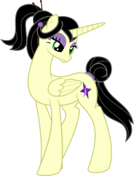 Size: 427x559 | Tagged: safe, artist:vinylbecks, oc, oc only, oc:kiyomi, alicorn, pony, alicorn oc, female, mare, simple background, solo, transparent background