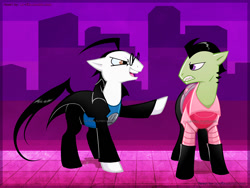 Size: 1128x850 | Tagged: safe, artist:la-nita, pony, dib membrane, invader zim, ponified, zim