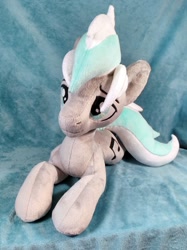 Size: 1418x1896 | Tagged: safe, artist:doctorkoda, oc, oc:silvernote, earth pony, cute, male, plushie, solo, stallion