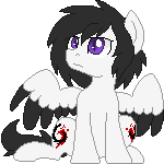 Size: 150x150 | Tagged: safe, oc, oc only, oc:horror vacui, pegasus, icon, ponysona, simple background, solo, transparent background