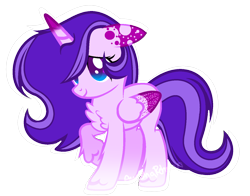 Size: 1010x791 | Tagged: safe, artist:ayeitzayeshax, oc, oc:night edge, alicorn, pony, alicorn oc, female, one hoof raised, pinned ears