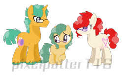 Size: 826x512 | Tagged: safe, artist:oixie-patters116, derpibooru import, snails, twist, pony, family, female, male, offspring, parent:snails, parent:twist, parents:snailstwist, shipping, snailstwist, straight