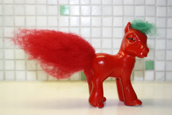 Size: 3888x2592 | Tagged: safe, artist:chili19, oc, oc only, hybrid, wolf pony, g1, custom, irl, photo, solo, toy