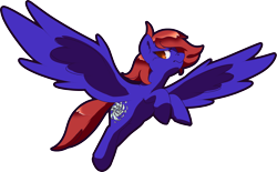 Size: 3018x1875 | Tagged: safe, artist:jennithedragon, oc, oc only, oc:crimson tail, pegasus, pony, female, flying, simple background, solo, transparent background