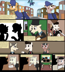 Size: 4375x4831 | Tagged: safe, artist:mr100dragon100, derpibooru import, pony, comic, dr jekyll and mr hyde