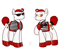 Size: 920x770 | Tagged: safe, artist:lunar-pop, pony, ponified, tweedle dee, tweedle dum