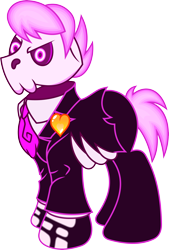 Size: 3962x5876 | Tagged: safe, artist:gray-gold, pony, crossover, lewis the skeleton, mystery skulls, mystery skulls ghost, ponified