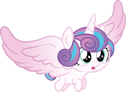 Size: 1096x802 | Tagged: safe, artist:dragonm97hd, edit, editor:slayerbvc, princess flurry heart, alicorn, pony, baby, baby pony, diaperless edit, female, filly, flying, foal, naked flurry heart, simple background, solo, transparent background, vector, vector edit