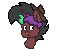 Size: 63x56 | Tagged: safe, artist:hunterthewastelander, oc, oc only, oc:rimfire cazador, alicorn, pony, alicorn oc, bust, hat, male, pixel art, simple background, smiling, solo, stallion, transparent background