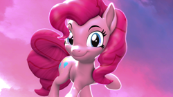 Size: 3840x2160 | Tagged: safe, artist:szczerbix, pinkie pie, earth pony, pony, 3d, pink, source filmmaker