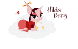 Size: 716x454 | Tagged: safe, artist:hetaliafranceluvr123, artist:selenaede, pony, unicorn, base used, clothes, cloud, crossover, cuphead, gloves, hilda berg, ponified, shoes, studio mdhr, vane, weather vane