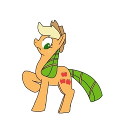 Size: 600x600 | Tagged: safe, artist:kushina13, derpibooru import, applejack, earth pony, pony, female, mare, simple background, solo, white background