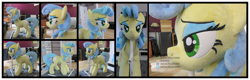 Size: 5040x1620 | Tagged: safe, artist:akiacreations, nurse coldheart, nurse snowheart, earth pony, pony, female, irl, lidded eyes, life size, mare, photo, plushie, standing