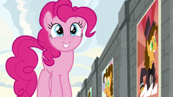 Size: 1920x1080 | Tagged: safe, screencap, cheese sandwich, pinkie pie, earth pony, pony, the last laugh, female, mare, pink coat, pink mane