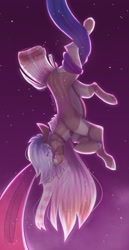 Size: 1920x3722 | Tagged: safe, artist:akiiichaos, oc, oc:indigo, earth pony, pony, clothes, female, mare, night, scarf, solo