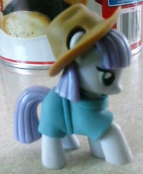 Size: 749x911 | Tagged: safe, artist:dex stewart, maud pie, earth pony, pony, accessory swap, applejack's hat, cowboy hat, hat, photo, solo, toy