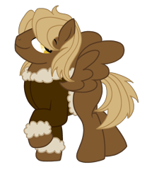 Size: 1255x1511 | Tagged: safe, artist:musical-medic, oc, oc:barbell, pegasus, pony, bomber jacket, clothes, jacket, magical gay spawn, male, offspring, parent:dumbbell, parent:hoops, simple background, solo, stallion, transparent background