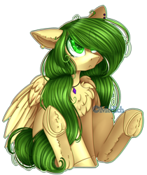 Size: 820x974 | Tagged: safe, artist:mediasmile666, oc, oc only, pegasus, pony, blushing, chest fluff, commission, cute, ear piercing, earring, eye clipping through hair, female, floppy ears, frown, hair over one eye, hoof fluff, jewelry, mare, necklace, ocbetes, piercing, simple background, sitting, solo, transparent background, underhoof