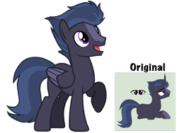 Size: 4500x3375 | Tagged: safe, artist:avatarmicheru, oc, oc:flash chaser, pegasus, pony, unicorn, high res, male, offspring, parent:flash sentry, parent:twilight sparkle, parents:flashlight, simple background, solo, stallion, transparent background