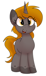 Size: 1704x2812 | Tagged: safe, artist:an-tonio, oc, oc:nuclear fusion, unicorn, cute, freckles, smiling, solo, weapons-grade cute