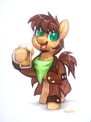 Size: 1439x1926 | Tagged: safe, artist:dawnfire, oc, earth pony, pony, clothes, solo