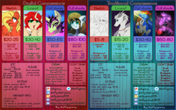 Size: 3500x2177 | Tagged: safe, artist:airfly-pony, pony, advertisement, commission info, price sheet