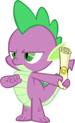 Size: 6625x10800 | Tagged: safe, artist:ultraboom3, spike, dragon, male, scroll, simple background, solo, transparent background, vector