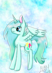 Size: 1000x1414 | Tagged: safe, artist:沈佩樺, oc, alicorn, pony, alicorn oc, solo