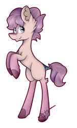 Size: 889x1469 | Tagged: safe, artist:chazmazda, oc, oc only, earth pony, pony, art, cartoon, commission, commissions open, digital art, ear fluff, fullbody, horn, outline, rearing, simple background, solo, tail wrap, transparent background, wings