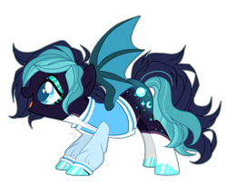 Size: 1280x1054 | Tagged: safe, artist:mintoria, oc, bat pony, pony, clothes, female, jacket, mare, simple background, solo, transparent background