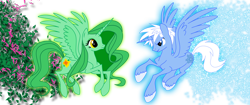 Size: 2590x1083 | Tagged: safe, artist:jazz-dafunk, pony, crossover, fantasia, jack frost, ponified, rise of the guardians, spring sprite
