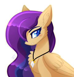 Size: 1193x1235 | Tagged: safe, artist:sugaryicecreammlp, oc, oc only, oc:sherlyn wings, pegasus, pony, bust, female, mare, portrait, simple background, solo, transparent background