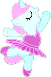 Size: 413x619 | Tagged: safe, artist:angrymetal, artist:bigdream64, oc, oc only, oc:ballet star, unicorn, 1000 hours in ms paint, ballerina, ballet dancer, ballet dancing, ballet slippers, base used, clothes, dancing, eyes closed, on one leg, raised hoof, simple background, smiling, solo, transparent background, tutu, tutu cute