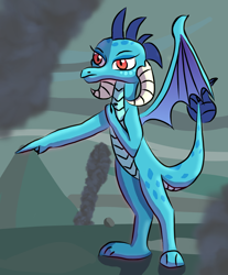 Size: 830x1004 | Tagged: safe, artist:platinumdrop, princess ember, dragon, dragoness, female, solo