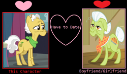 Size: 1024x602 | Tagged: safe, grand pear, granny smith, pony, female, male, meme, pearsmith, shipping, straight