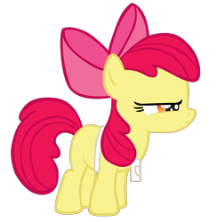 Size: 2924x2996 | Tagged: safe, artist:theimortalis42, apple bloom, earth pony, pony, call of the cutie, simple background, solo, transparent background, vector