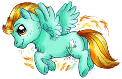 Size: 2131x1374 | Tagged: safe, artist:8bitgalaxy, lightning dust, pegasus, pony, butt, female, flying, plot, solo