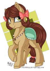 Size: 2893x4092 | Tagged: safe, artist:julunis14, yona, earth pony, pony, she's all yak, cute, monkey swings, ponified, pony yona, signature, simple background, smiling, solo, species swap, transparent background, yonadorable